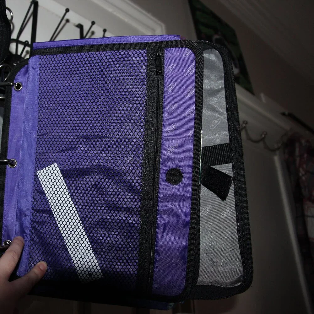 Purple Case-it Binder with Insert Organizer and Expandable folder Organizer